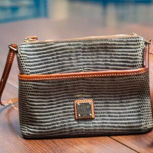 Dooney & Bourke Lizard-Embossed Ginger Crossbody